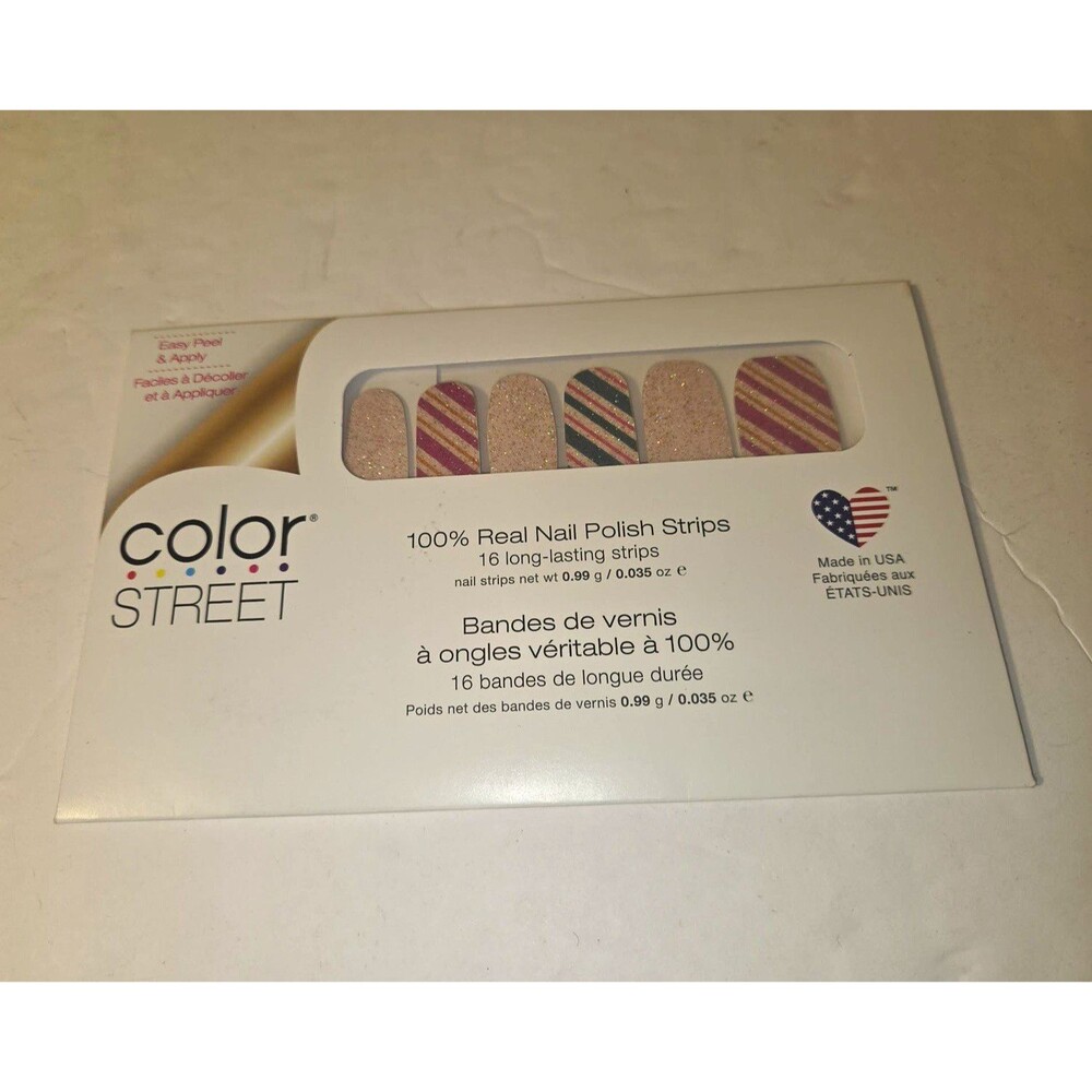 Color Street Multicolor Glitter Nail Polish Strips FD6585-A02344 Gift Exchange